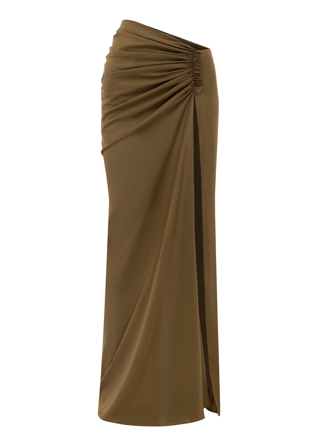 Ruched Skirt in Stretch Mesh - s0235re27-ruched-skirt-in-powermesh-bronze-11.jpg