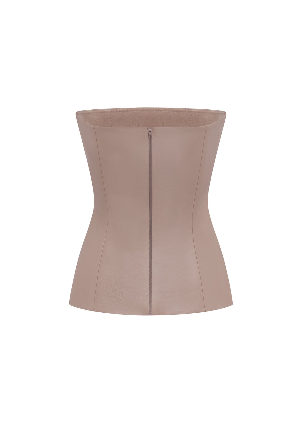 Strapless Longline Corset in Leather - t0295re27-strapless-longline-corset-in-leather-dusty-pink-12.jpg