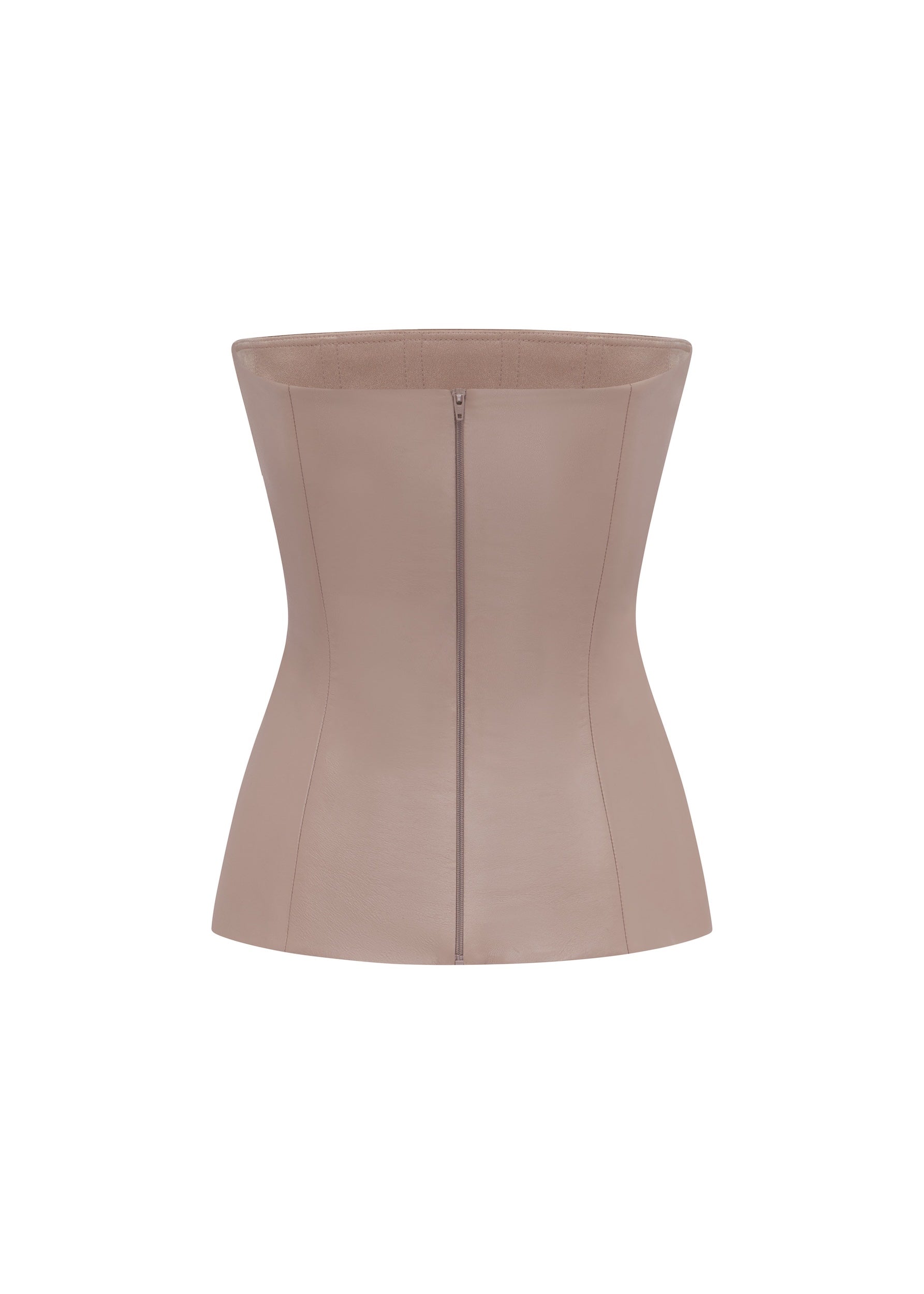 Strapless Longline Corset in Leather - t0295re27-strapless-longline-corset-in-leather-dusty-pink-12.jpg