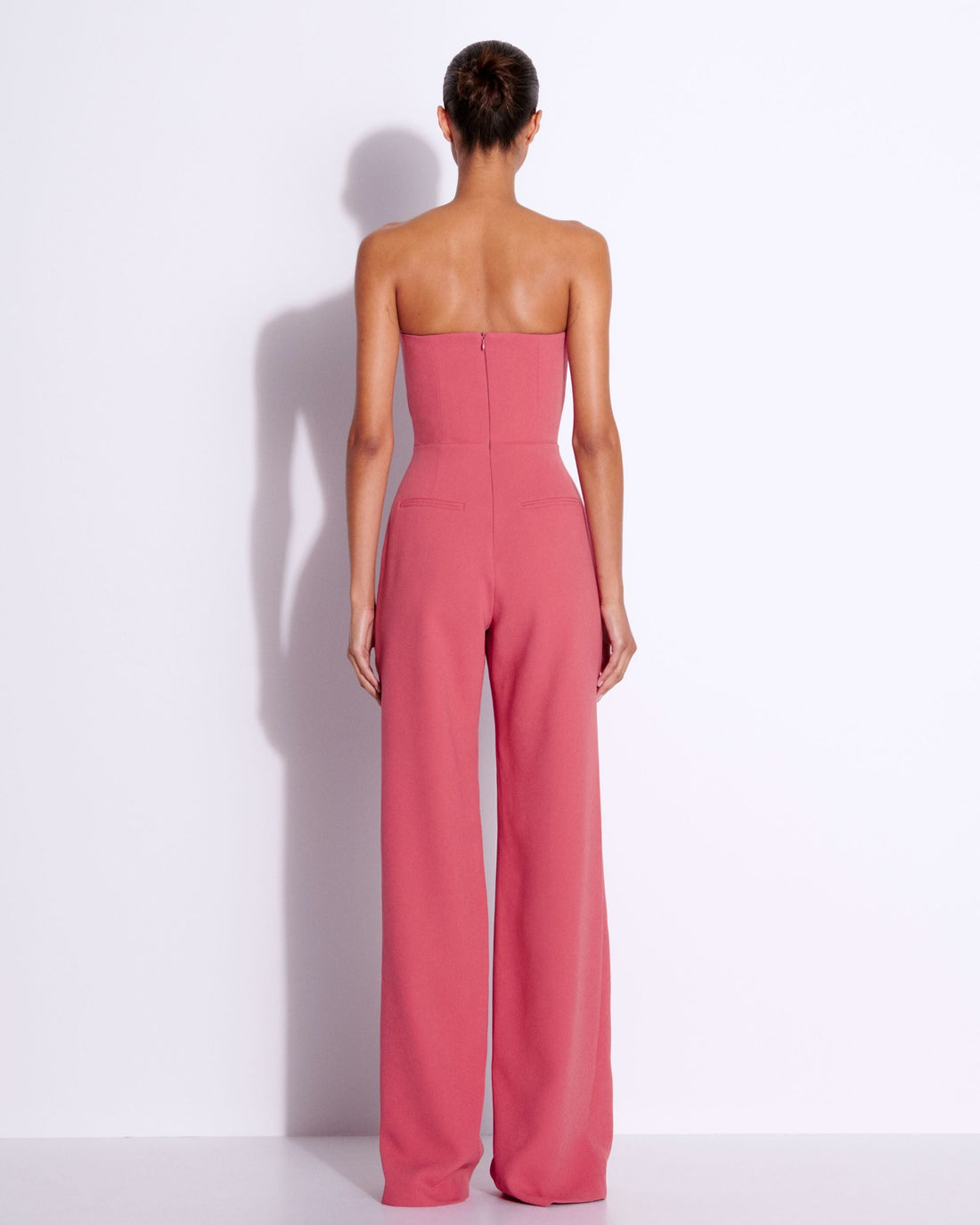 Strapless Jumpsuit in Stretch Crepe
