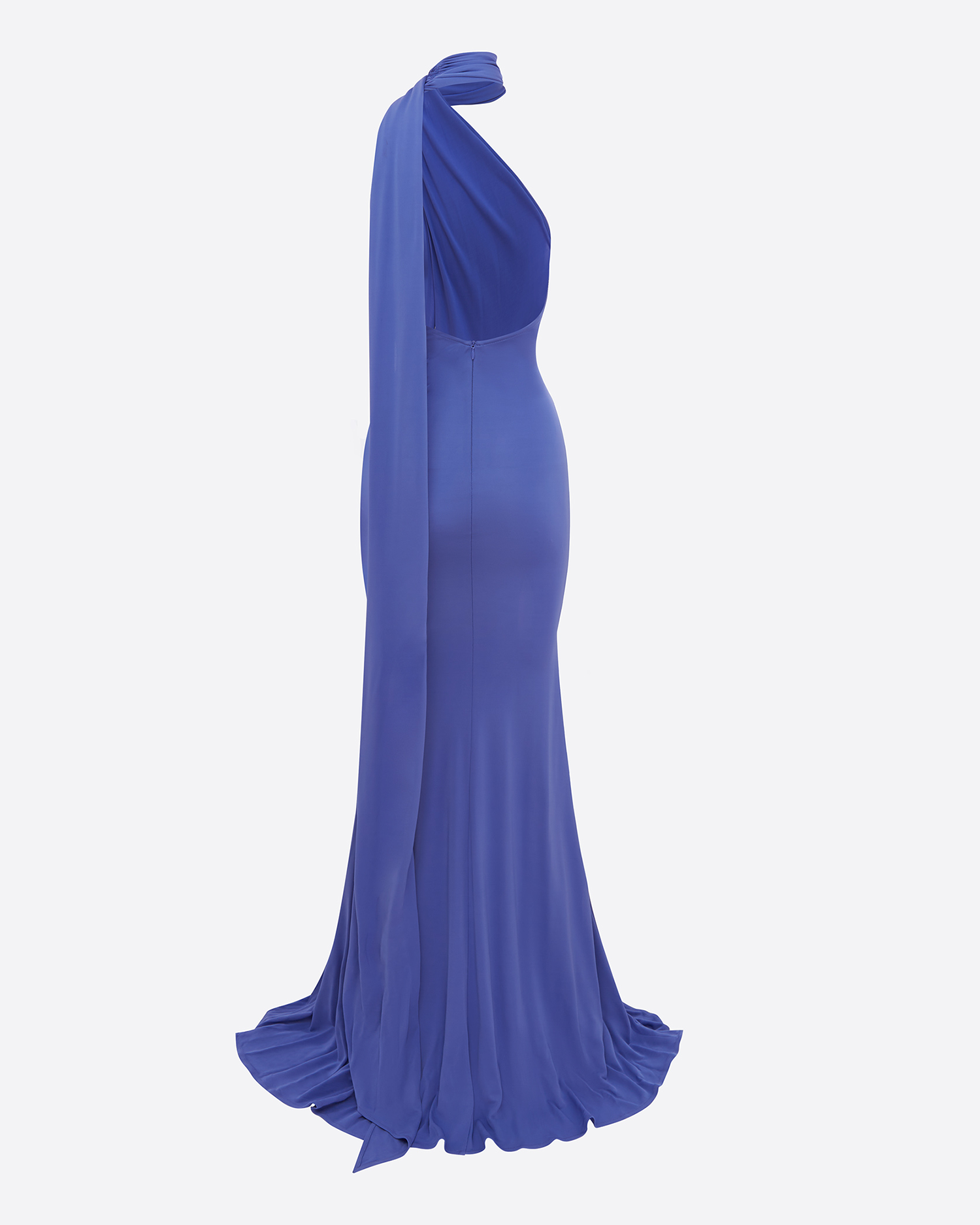 Scarf Wrap Gown in Viscose Jersey