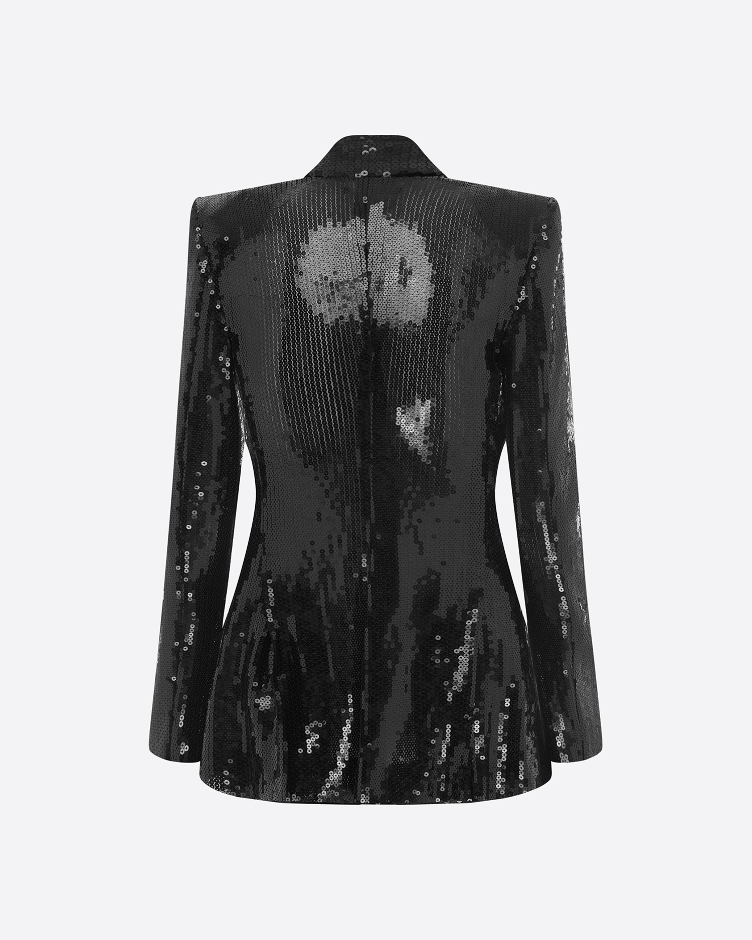 Single Breasted Fitted Blazer in Sequin